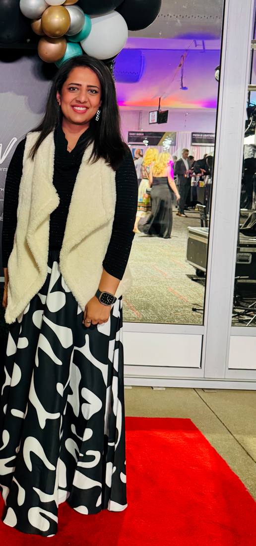 Nida Ansari at the Rev gala, Indianapolis Motor Speedway