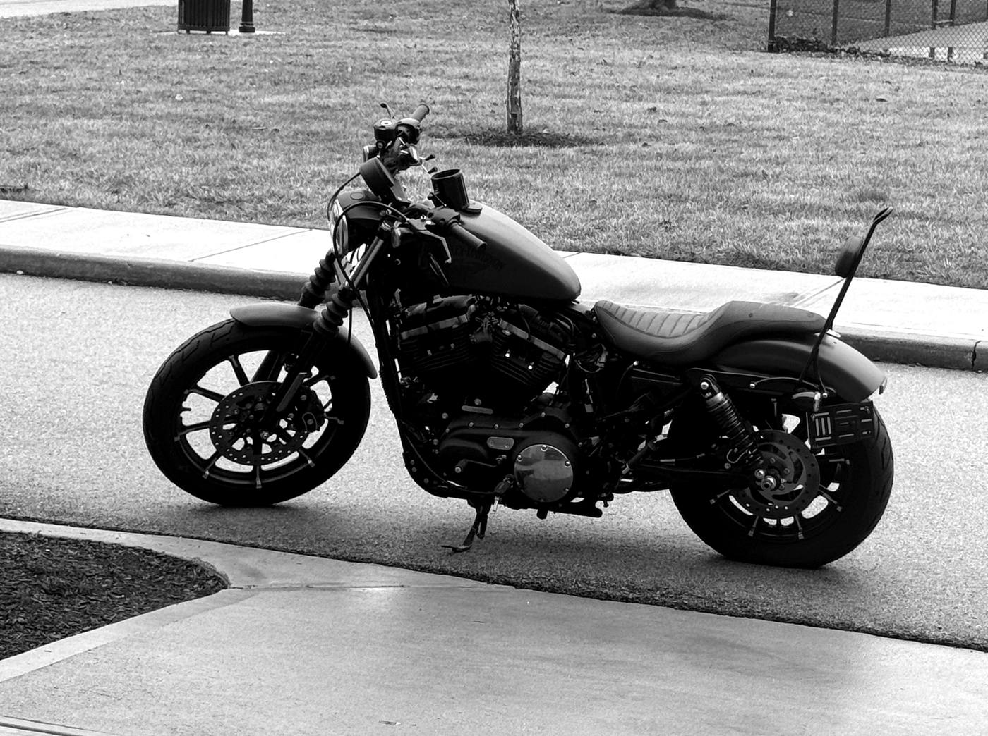 Nida's Harley-Davidson Sportster, parked