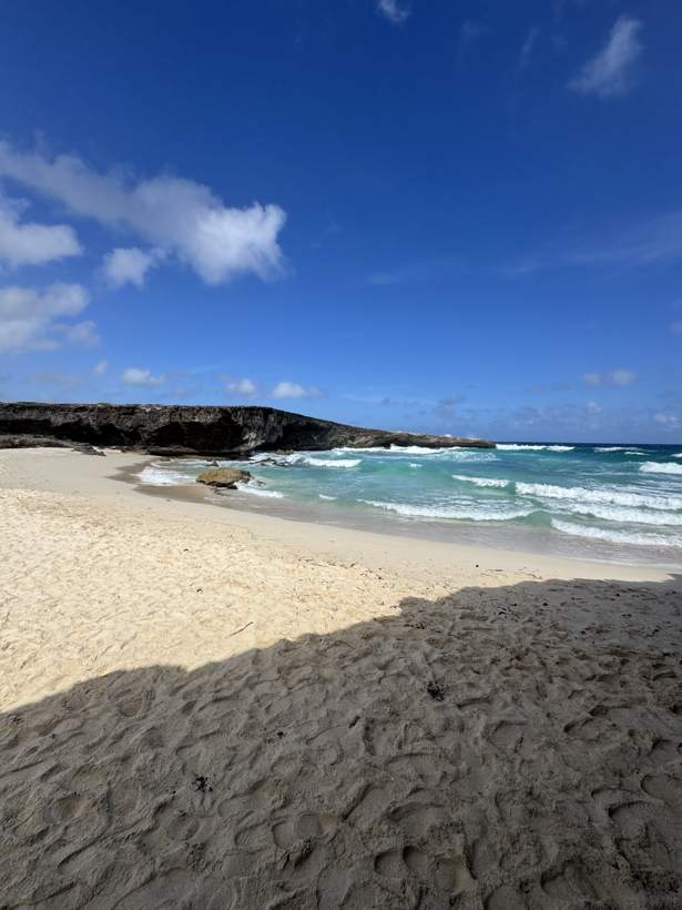 White sand, no footprints.