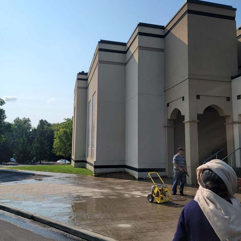 Mosque geometry, after the rain.