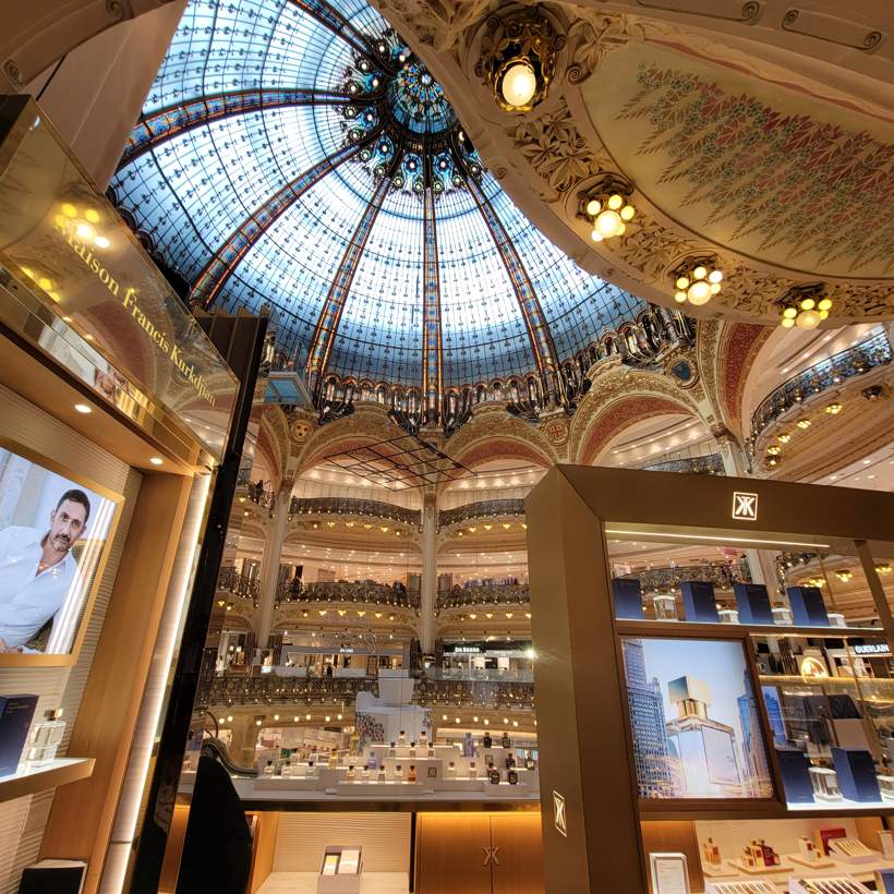 The dome at Galeries Lafayette.